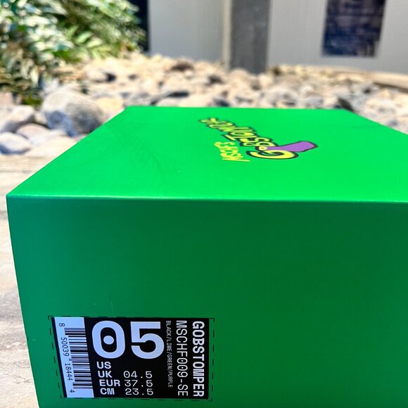 NIB MSCHF's Gobstomper Sour Edition 009-SE Black Lime Green Size W6.5/M5 - Picture 10 of 10